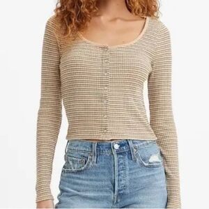 Levi's Long Sleeve Ribbed Tee NWT